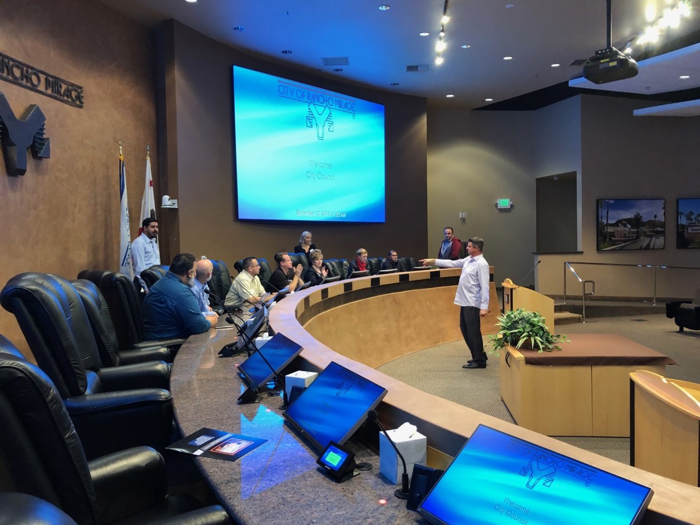 Western Audio Visual, Western AV, WAV, City of Rancho Mirage, Council Chamber